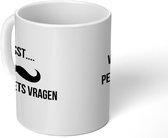 Mok - 275 ML - Koffiebeker geschenk - Mokken - Koffiemok - Koffietassen - Koffietas - Quote - Spreuken - Snor - Theemok - Theemokken groot - Thee tas - Wil jij mijn peter zijn - Meter en Peter vragen - Peetoom cadeau - Metekind - Petekind