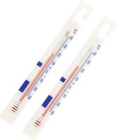 2x Koelkast Thermometer - +40 Graden t/m -30 Graden | Voor Vriezer, Koelkast, en Woonkamer.
