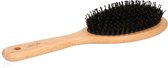 Haarborstel ovaal naturel met kunststof en varkenshaar 24,5 cm van hout - Persoonlijke verzorging artikelen