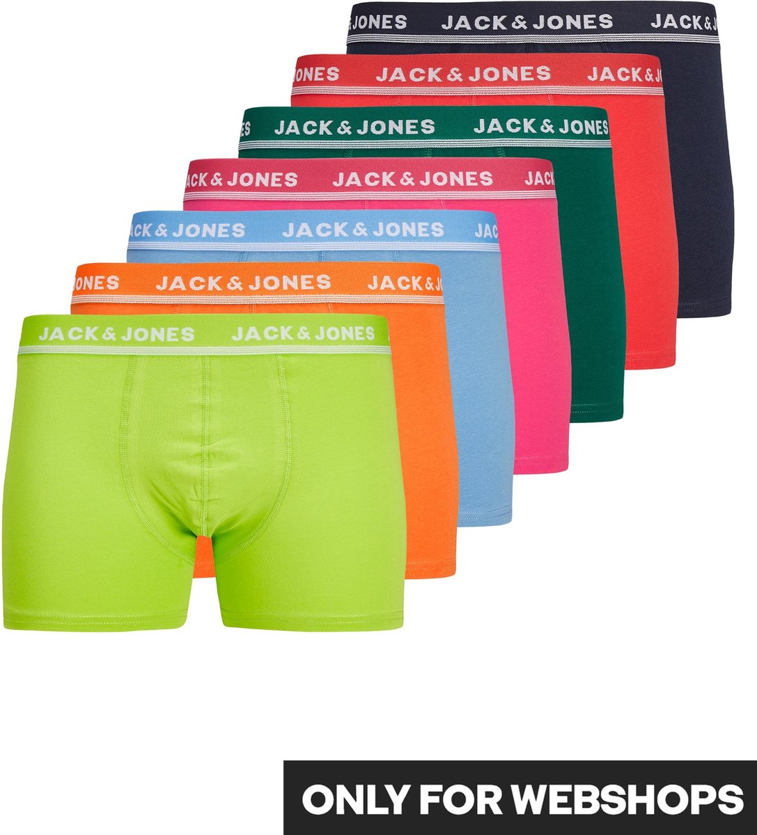 Jack & Jones Jaccolorful Kent Trunks 7 Pack - Boxers 