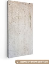 Toile Peinture Béton - Mur - Grijs - 40x80 cm - Décoration murale