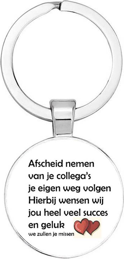 Akyol - dire au revoir aux collègues Porte-clés - cadeau d'adieu de remerciement - quelqu'un qui est un collègue - bonne chance et bonheur - travail - collègue - cadeau - présent - cadeau - surprise - cadeau d'adieu - amour - 2,5 x 2,5 CM