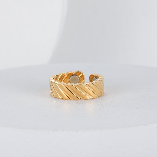 Vicmag Koper Magneet voor Vrouwen Ultra Sterkte Magneten 99,99% Massief Puur Koper (Verstelbare Maat Ring met Geschenkdoos) (Liefde