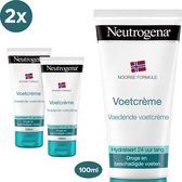Neutrogena Hydraterende Voetcrème - Noorse Formule - voor zeer droge en beschadigde voeten - 2 x 100 ml