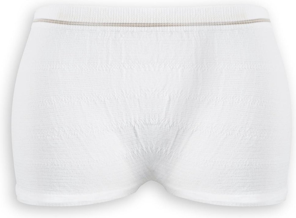 Absorin stretchslip fixatiebroekje normal stretch M Absorin - Wit - 95% polyester, 4% elastaan, 1% nylon - Huidvriendelijk lycra broekje met optimaal draagcomfort (latexvrij) - Semi disposable: ongeveer 50x wasbaar