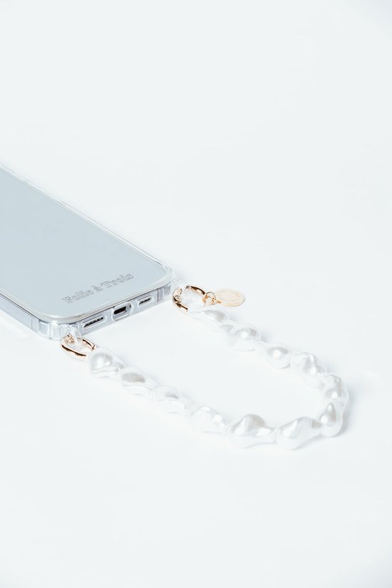 LunarCharm telefoonkoord, siliconen kralen-polsband, elastische telefoonketting voor meeste smartphones, paars LunarCharm telefoonkoord, siliconen kralen-polsband, elastische telefoonketting voor meeste smartphones, paars