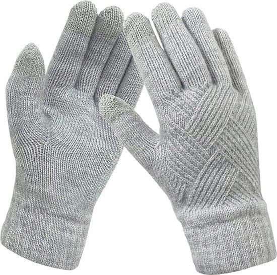 Gants thermiques pour femmes, tricot tressé, écran tactile épais