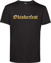 T-shirt Oktoberfest bier | Oktoberfest dames heren | Lederhosen man | Foute party | Zwart | maat L