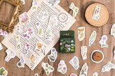 Bloemen en Planten Stickers - Irissen, Sering, Vergeet-me-nietjes en Meer - Set van 45 - Planner Agenda Stickers - Scrapbookdecoraties - Bujo Stickers - Geschikt voor Volwassenen en Kinderen