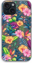 Case Company® - Hoesje geschikt voor iPhone 15 hoesje - Tropisch 2 - Soft Cover Telefoonhoesje - Bescherming aan alle Kanten en Schermrand