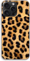 Case Company® - Hoesje geschikt voor iPhone 15 Pro Max hoesje - Luipaard - Soft Cover Telefoonhoesje - Bescherming aan alle Kanten en Schermrand