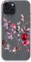 Case Company® - Hoesje geschikt voor iPhone 15 hoesje - Mooie bloemen - Soft Cover Telefoonhoesje - Bescherming aan alle Kanten en Schermrand