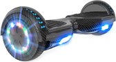 FOXSPORT Hoverboard Zwart - Bluetooth Speaker - Antislip Banden - Kleurrijke LED-Verlichting - Self Balance Scooter met krachtige dual Motor - 6.5 Wielen - Cadeau voor Kinderen, Tieners en Volwassenen