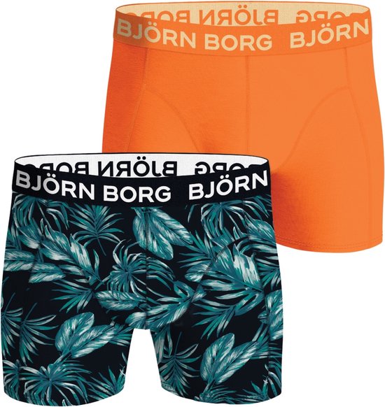 Björn Borg Cotton Stretch boxers - heren boxers normale lengte (2-pack) - multicolor - Maat: M