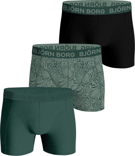 Björn Borg Cotton Stretch boxers - heren boxers normale (3-pack) - multicolor - Maat: