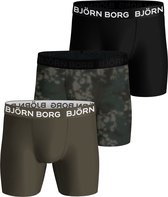 Björn Borg Performance boxers - microfiber heren boxers lange pijpen (3-pack) - multicolor - Maat: M