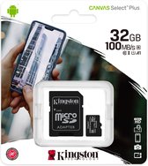Kingston 32GB microSDHC Class 10 UHS-I + SD Adapter