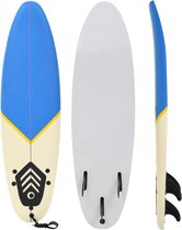 The Living Store Surfplank Beginner - 170 x 46.8 x 8 cm - Blauw/Crème