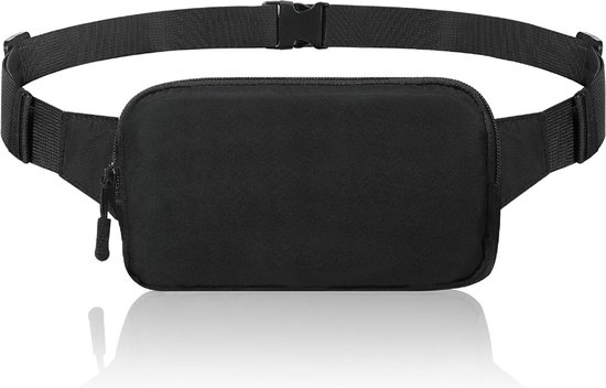 SHOP YOLO- handtassen dames-heuptas met verstelbare riem-mini-schoudertas- zwart