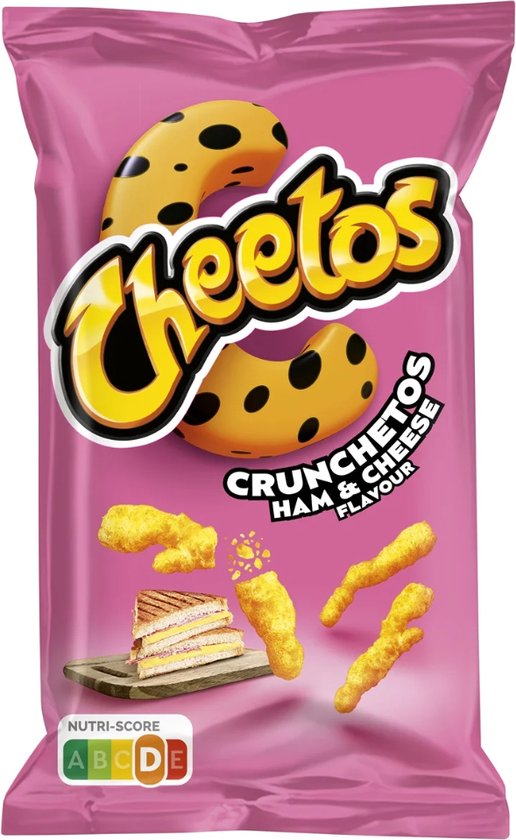 Cheetos Crunchetos Ham & Cheese Chips 12 x 110g bol