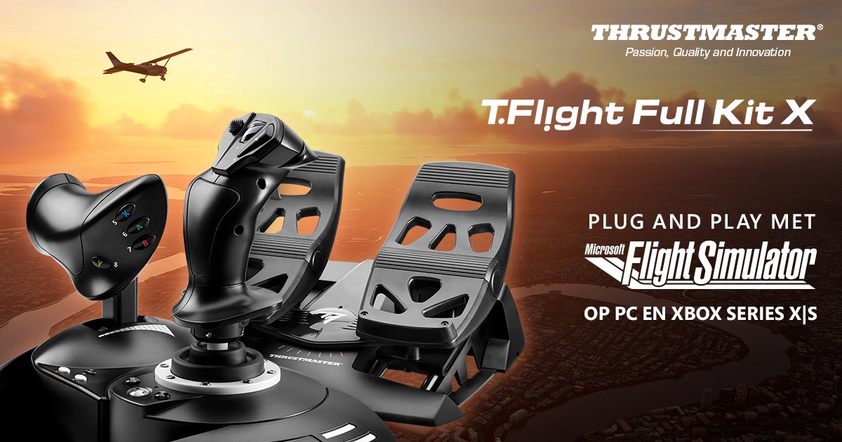 Thrustmaster T.Flight Full Kit X - Joystick, Throttle et pédales de  gouvernail pour Xbox Series X|S / Xbox One / PC