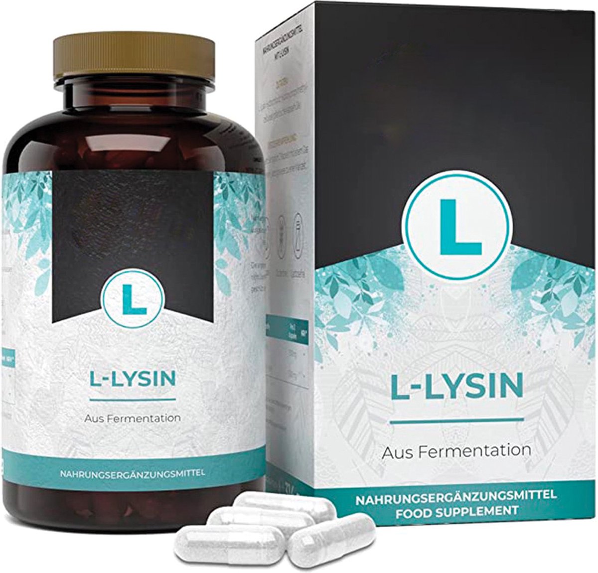 Goedkoopste L-Lysine - 365 capsules - Hoog gedoseerd met 1500 mg per dagelijkse portie - Premium Van plantaardige fermentatie - Veganistisch