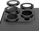 Camera Lens Protector Geschikt voor iPhone 14 Pro / iPhone 14 Pro Max - Stainless Steel - Glas Bescherming
