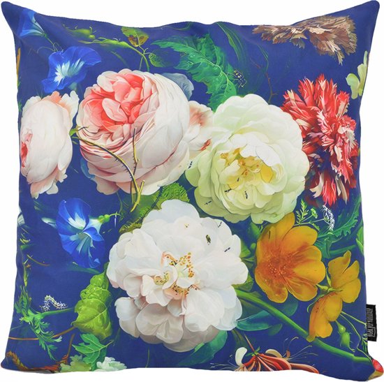 Sierkussen Soft Colorful Flowers | 45 x 45 cm | Katoen/Polyester