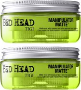 Tigi - BED HEAD manipulator matte - Haarwax - voordeelverpakking - 2 x 60 ml