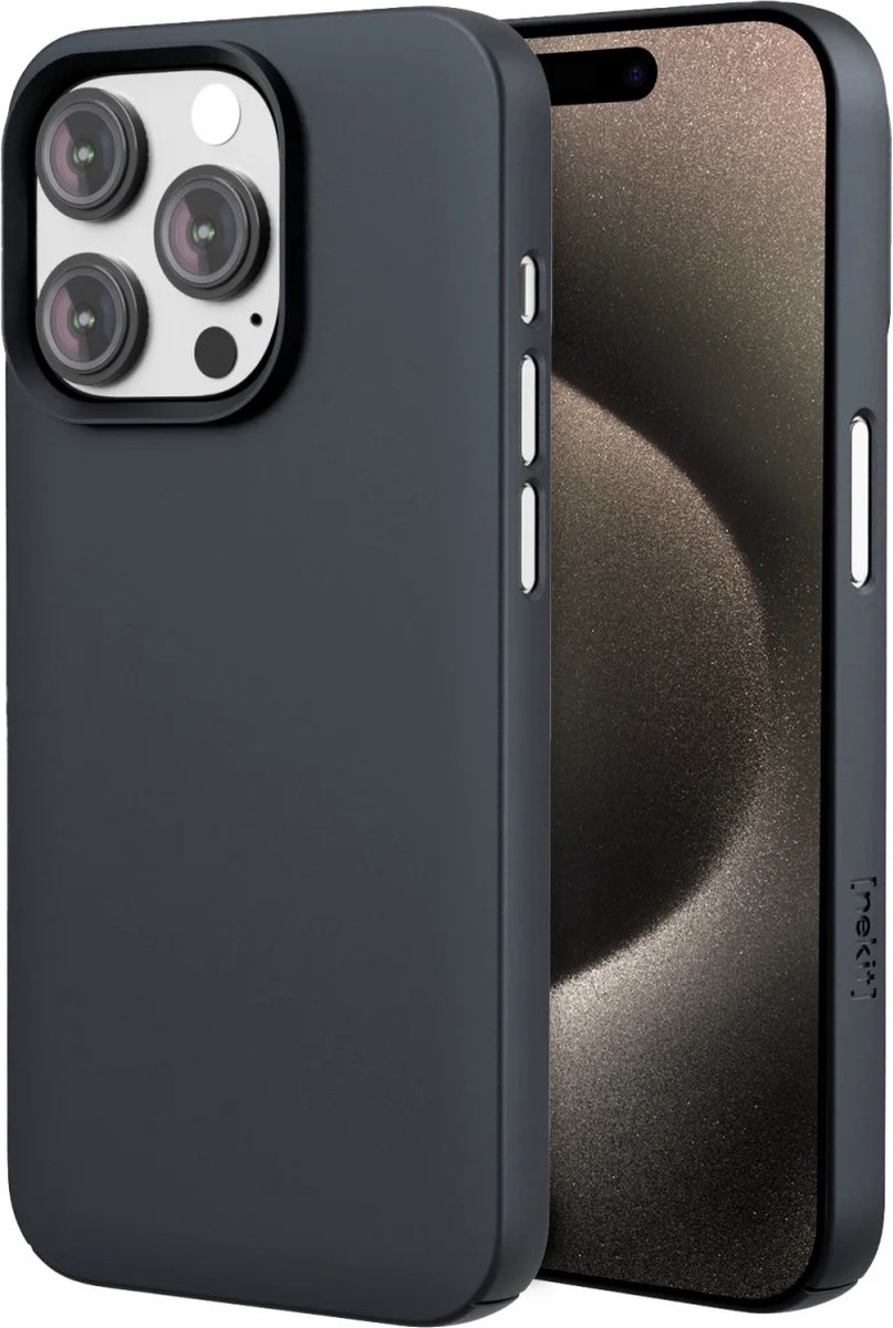 Nekit Hoesje Geschikt voor iPhone 15 Pro | Compatibel met MagSafe | Back Cover met Magneet | Extra Dun | Lichtgewicht | Slank | Blauw