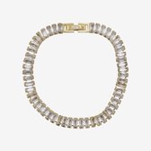 Essenza White Stones Bracelet Gold