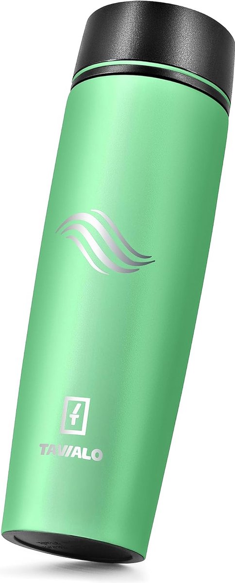 Travel Mug, Thermobeker Inox roestvrijstalen, 460 ml, poedercoating (mintgroen)