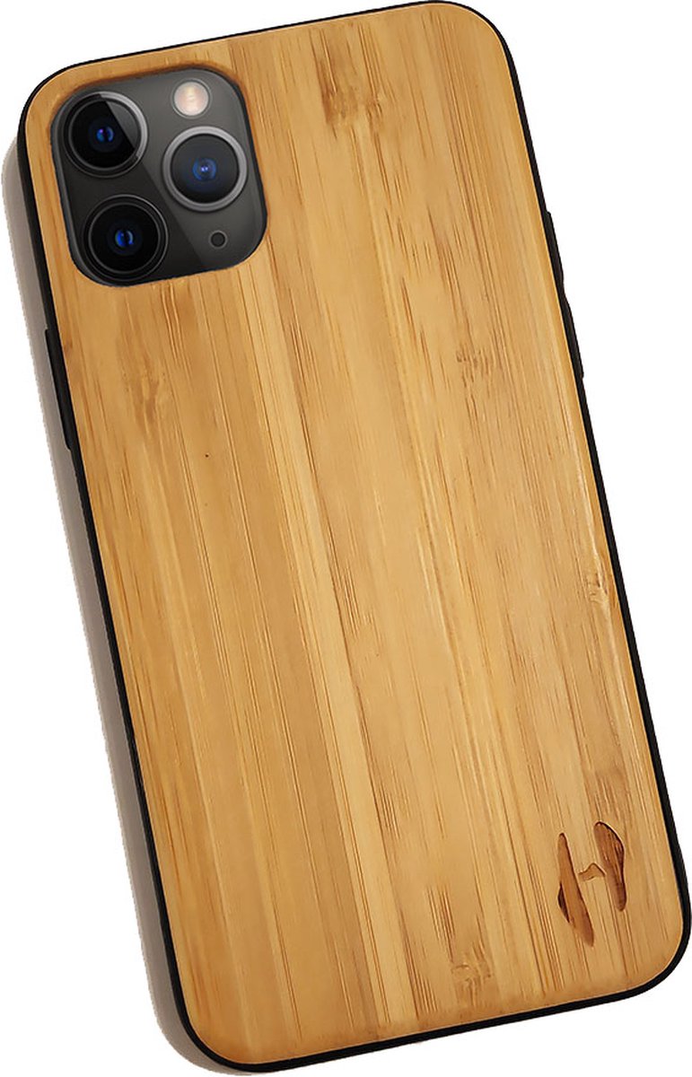Hoentjen Creatie, Houten TPU case - iPhone 11pro Bamboe