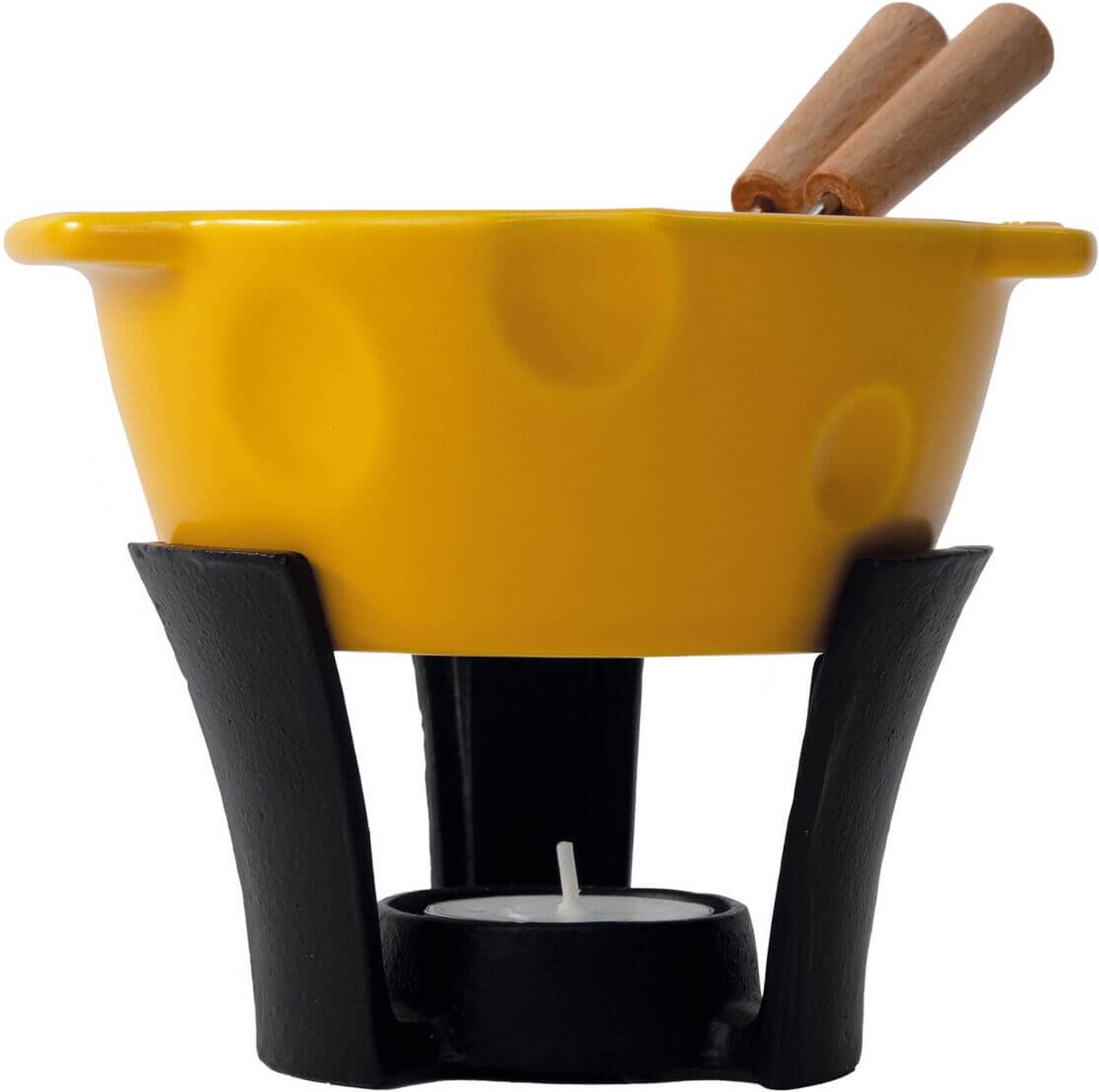 Boska Fondueset Mini Cheesy - Voor kaasfondue en saus - 300 ml - Vaatwasserbestendige fonduepan