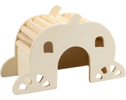 Duvoplus - Hok - Knaagdier - Houten Brughuis S - 15x7x9cm Bruin - 1st