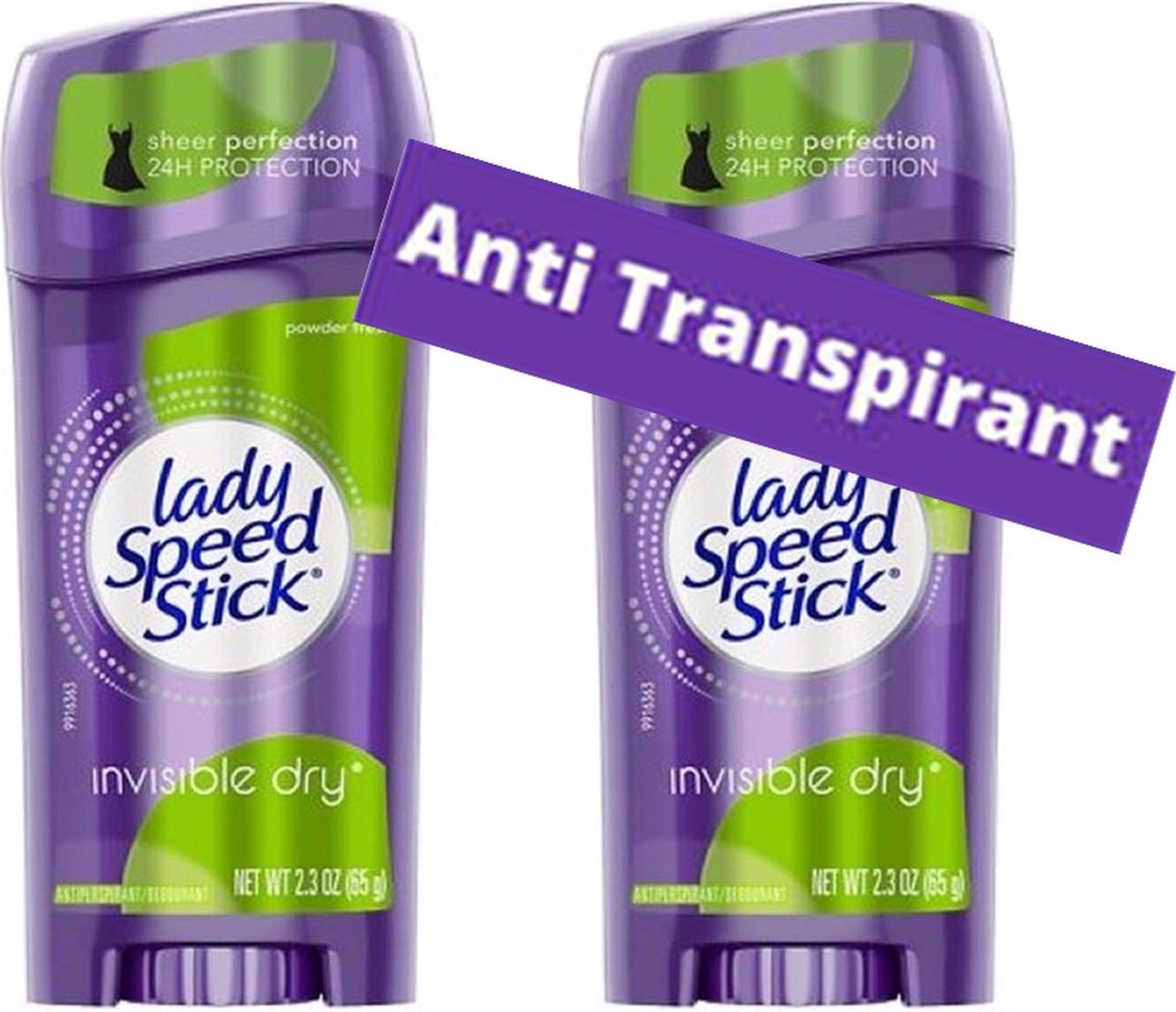 Goedkoopste Lady Speed Stick - Powder Fresh - 2 x 65 Gram