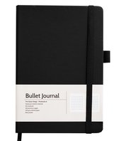 Planbooks - Bullet Journal - Journals - Notitieboek a5 - Notebook dotted - Zwart