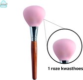 Jinius ® - Housse Siliconen Pinceau Maquillage - Protection - Protège Le Pinceau - Maquillage - Pinceau - Rose