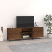 Meuble TV The Living Store Classic - Chêne brun - 150 x 30 x 50 cm - Matériau robuste