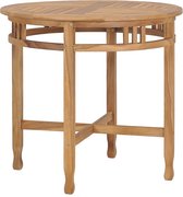 The Living Store Eettafel Teak - 80 x 75 cm - Weerbestendig