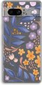 Fleurs aux feuilles bleues