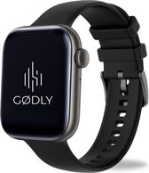 GØDLY® 45 Premium Smartwatch - Smartwatch Heren - Smartwatch Dames - 12 Maanden Garantie - Zwart