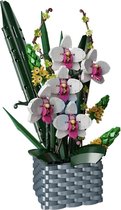 Ensemble de construction de bouquet de fleurs d'orchidées | Kit de montage | Compatible LEGO Creator | Beau bouquet floral | Fleurs pour Adultes | 1158+ Bouwstenen | Jouet Brick Lighting®