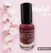Halal Nagellak - BreathEasy - nagellak no. 21 - waterdoorlatend - luchtdoorlatend - Halal