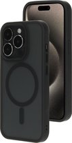 Mobiparts hoesje geschikt voor Apple iPhone 15 Pro - Hardcover - MagSafe - Zwart