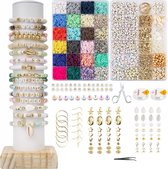 Kralen - armbandjes maken - elegante gouden set - stylish voor meisjes en volwassenen - katsuki kralen - alfabet kralen