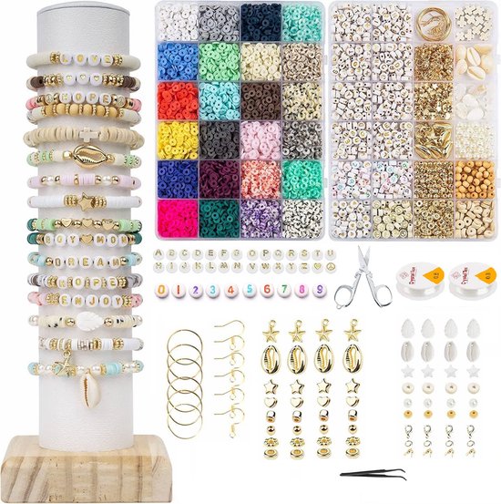 Bead Spinner Kit, 5V universele elektrische kraal spinner kit, automatische klei kralen kom, verstelbare sieraden maken gereedschap voor doe-het-zelf sieraden maken, armbanden, kettingen