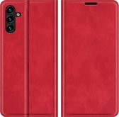 Samsung Galaxy A04s Magnetic Wallet Case - Red