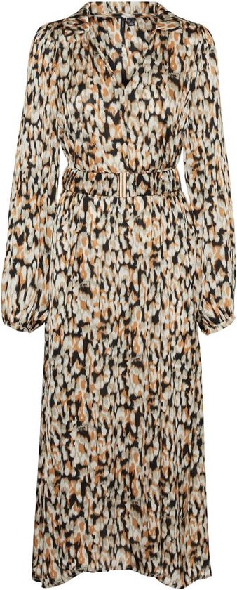 Vero Moda Emma Elia V-Neck Long Dress Birch MULTICOLOR L