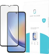 Samsung Galaxy A34 Full Cover Tempered Glass - Screenprotector - Black